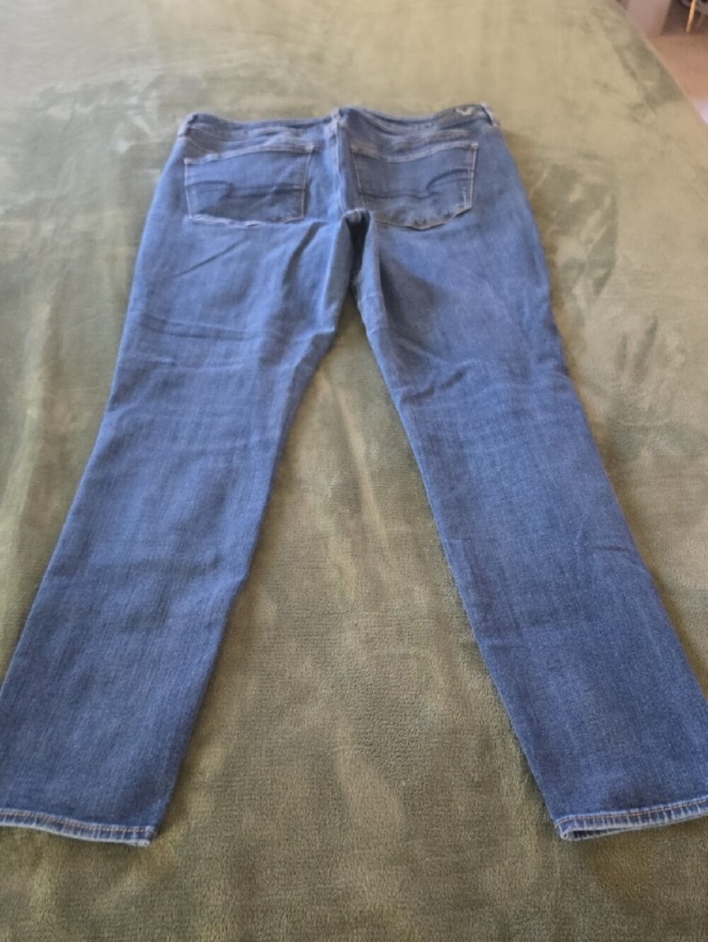 American Eagle Outfitters Women's Dark Blue Jeggings - Picture 2 of 4